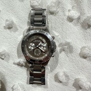 Marc Jacob’s Metallic Silver Chronograph Watch